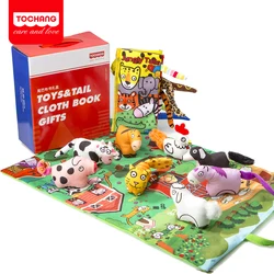 Детские игрушки для младенцев Детские книги раннее развитие Группы тканевые книги для обучения детей рабочие тетради с хвостом животного