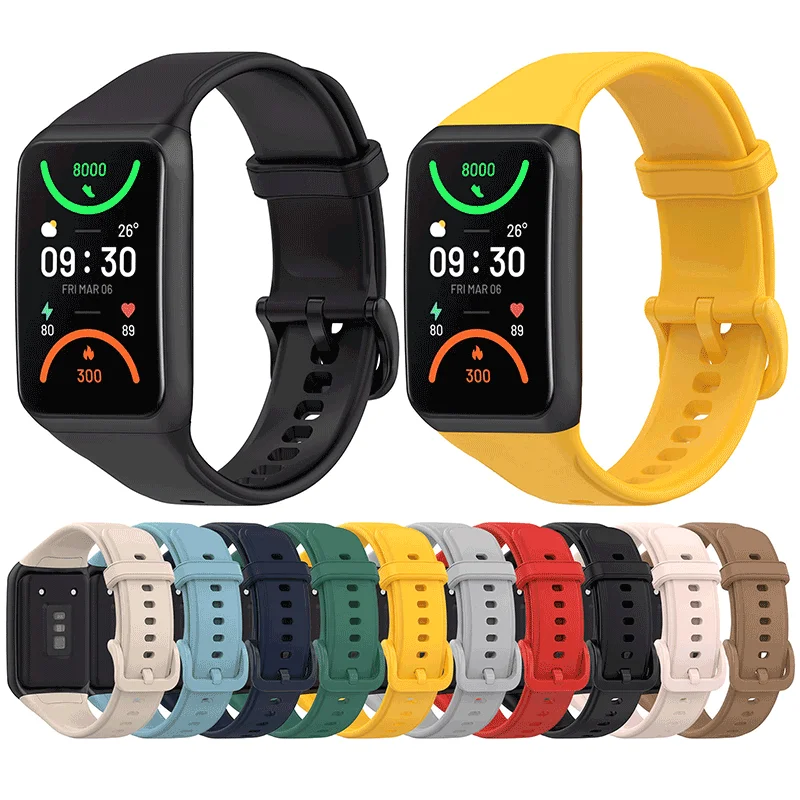 Silicone Strap For Oppo Band2 Fashion Sports Bracelet Wristband Smart Watch Adjustable Replacement Band for OPPO Band 2