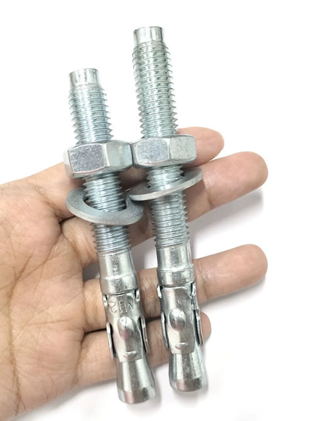 Steel expansion wedge anchor zinc plated bolt anchor