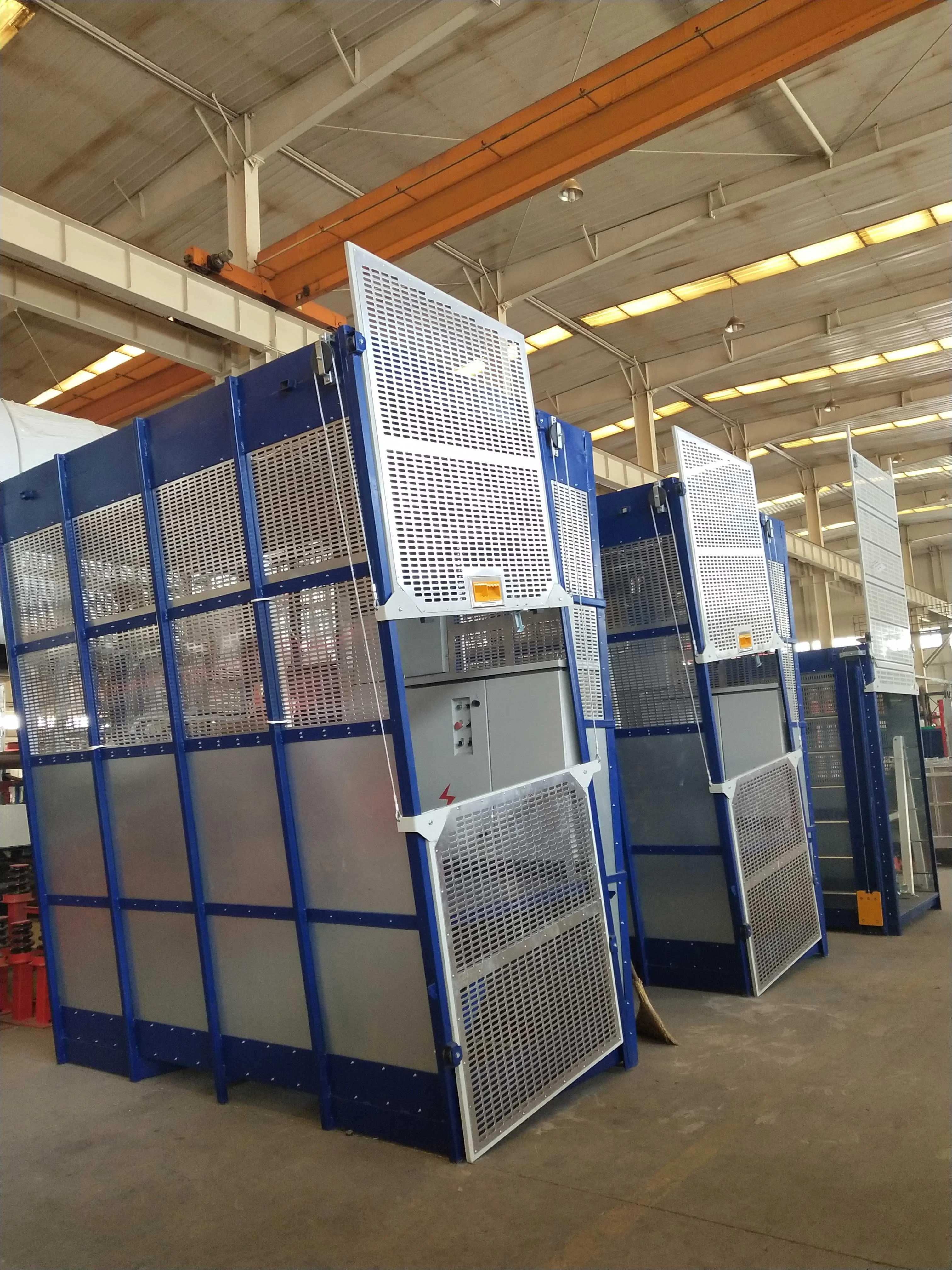 CE and EAC approved inclined and curved construction hoist lifting machines for cargo and person