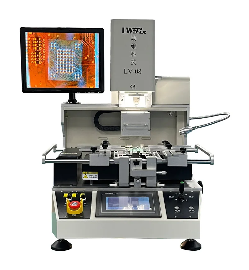 5300W Automatic Hot Air Rework Station Soldering Machine for Game Consoles Mobile Phone and Laptop Repairing PCB Working LV-08