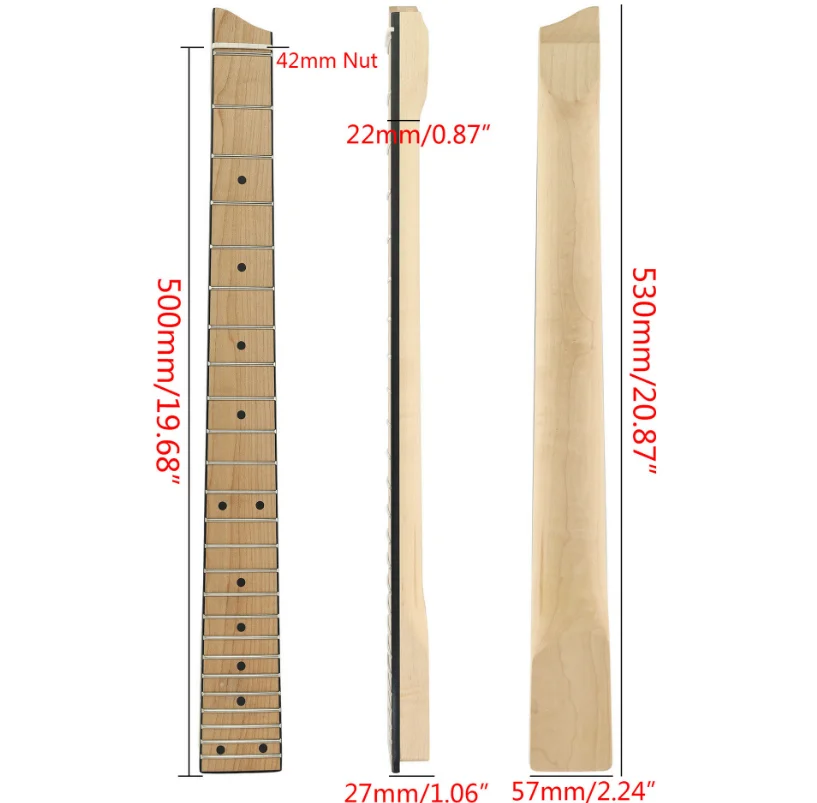 Wholesale High Quality Electric Guitar Neck DIY For LP Guitars Parts Replace 25 Frets