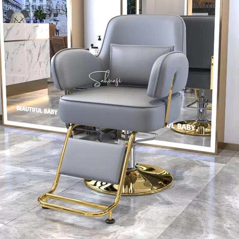 pink and gold  trendy  styling salon chairs custom color barber chair hair salon furniture