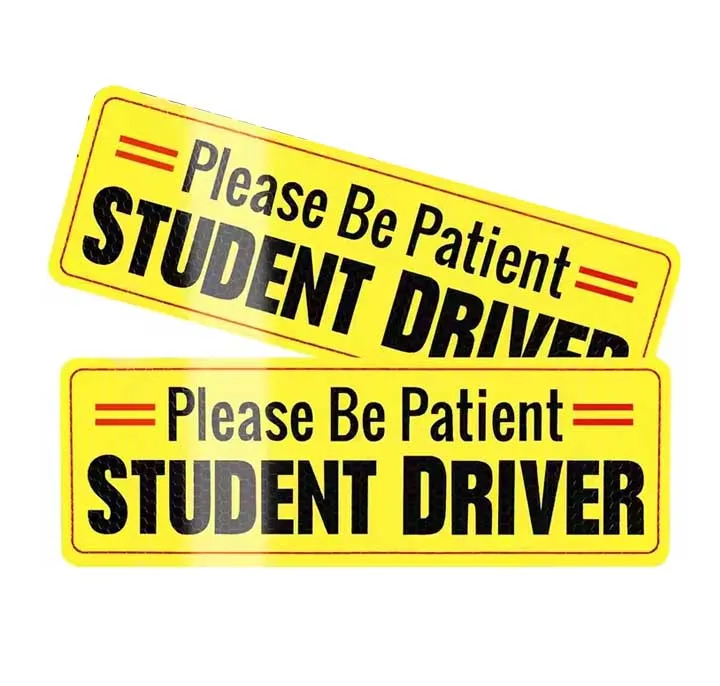 Светоотражающие Магнитные Знаки Автомобиля новичка водителя наклейки на бампер новая наклейка для автомобиля