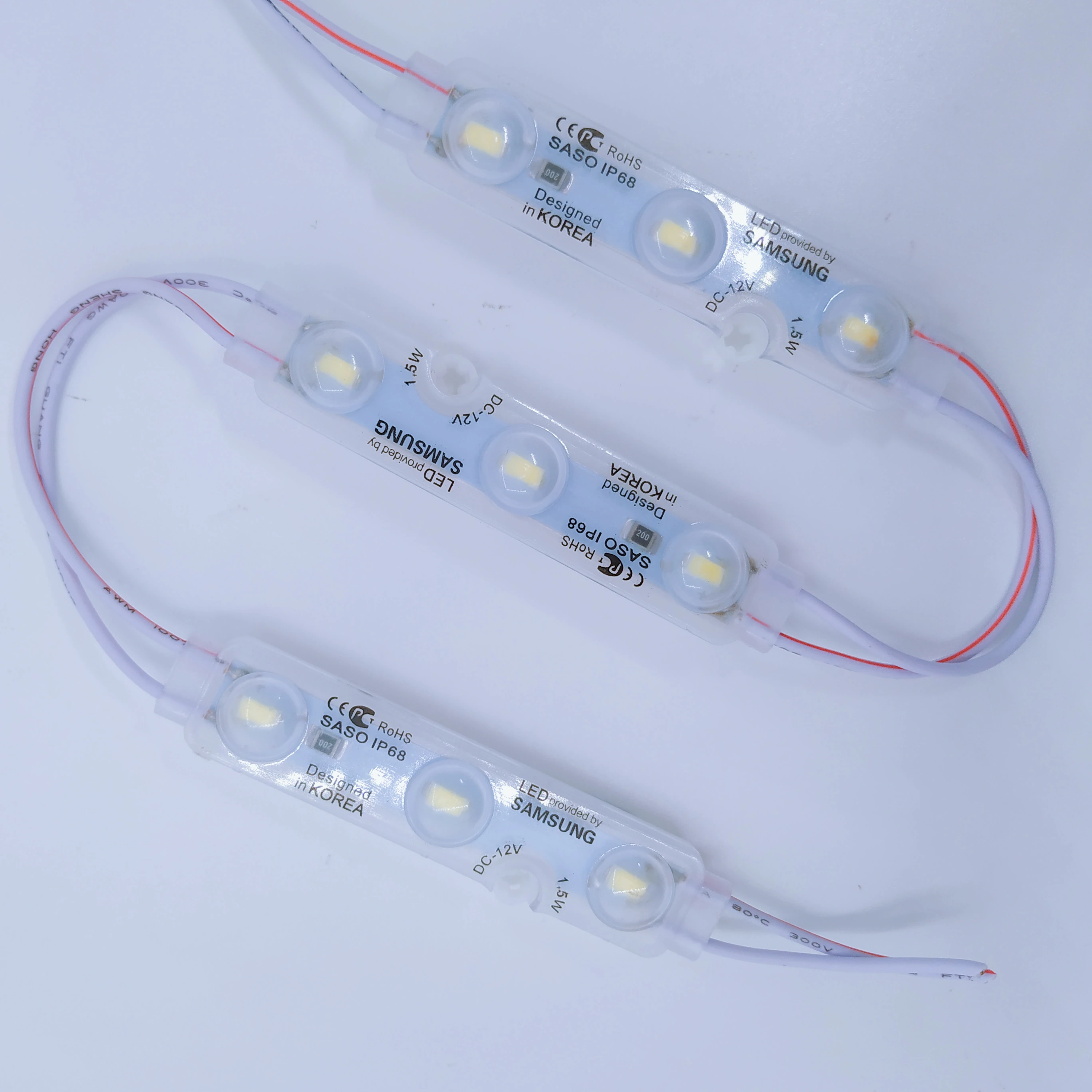 Инъекционный Светодиодный модуль Epistar 2835 SMD 3, красный, синий, зеленый, желтый цвет, IP68, светодиодный модуль
