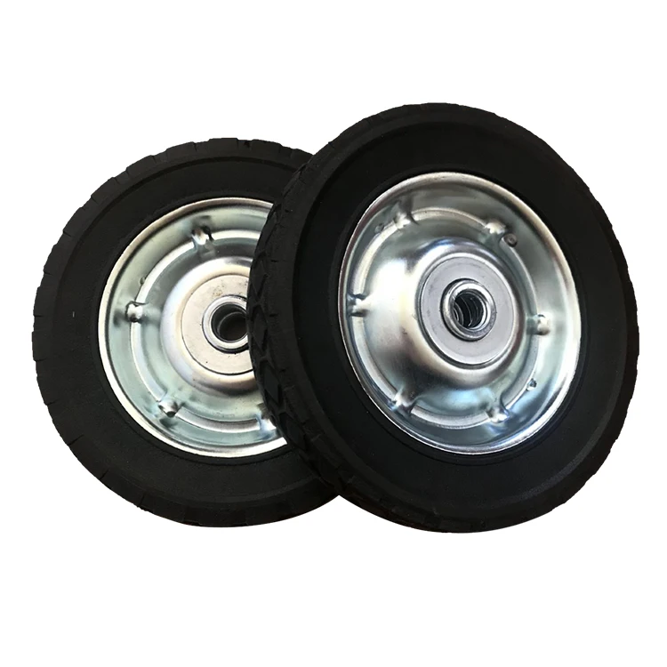 High quality 6' Solid Rubber Wheel durable solid 6 inch rubber wheel for hand trolley