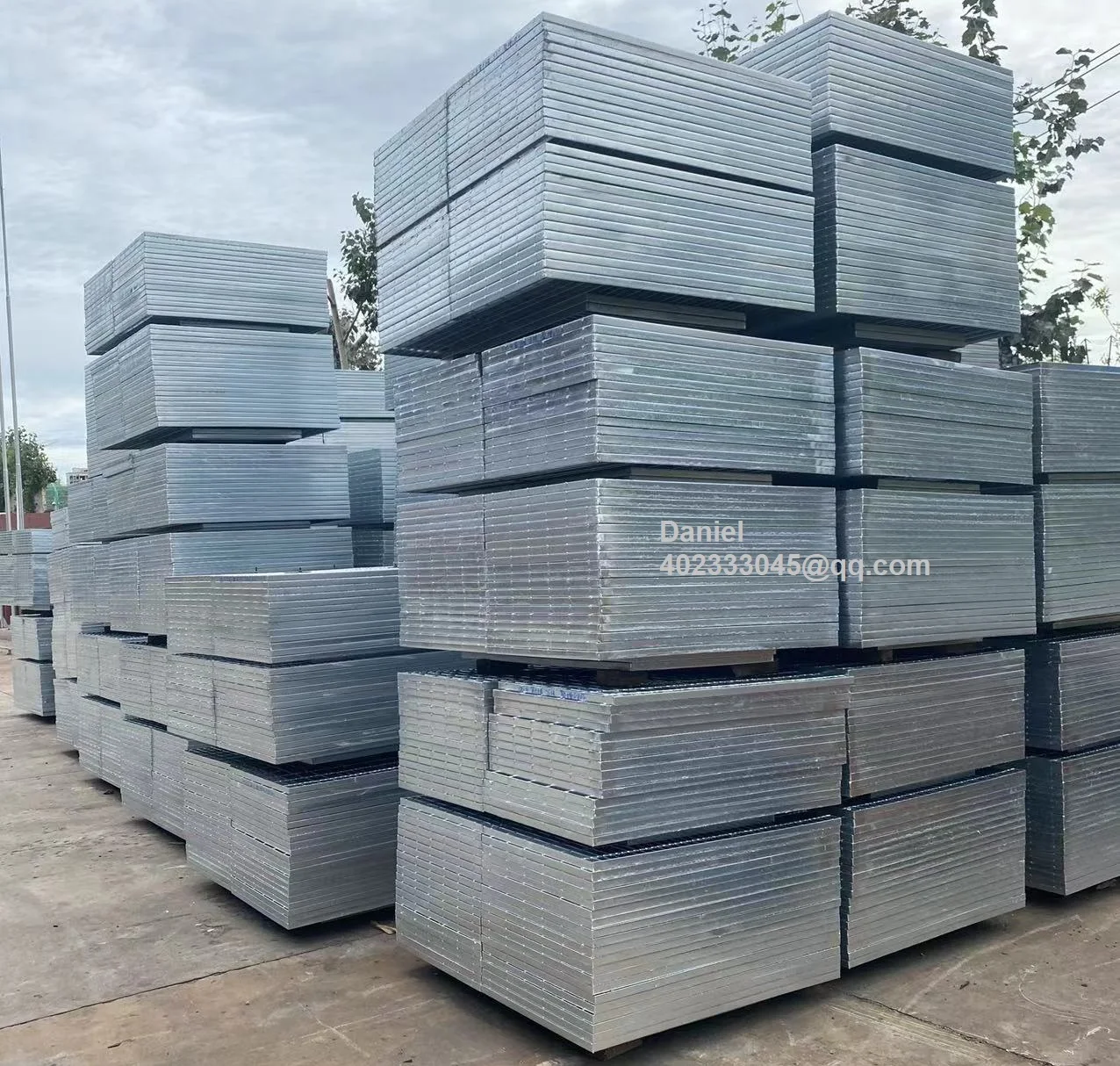 Industrial galvanized catwalk platform walkway floor steel grating