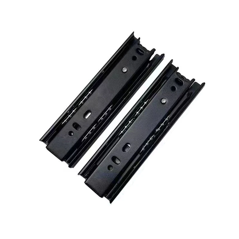 Chinese Manufacturer Silent 40mm 45mm Telescopic Channel Ball Bearing Drawer Slide Rail For Living Room