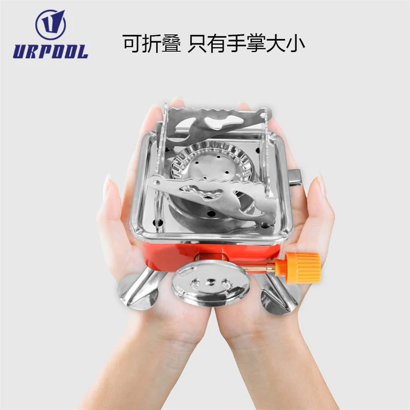 Outdoor Kitchen Propane Butane Stove Portable Lightweight Custom Logo Stove Camping Folding Gas Stove