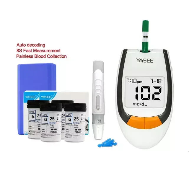 2023 Hospital  Sugar Monitor Kit Blood Glucose Testing Machine Blood Glucose Meter Blood Sugar Monitor