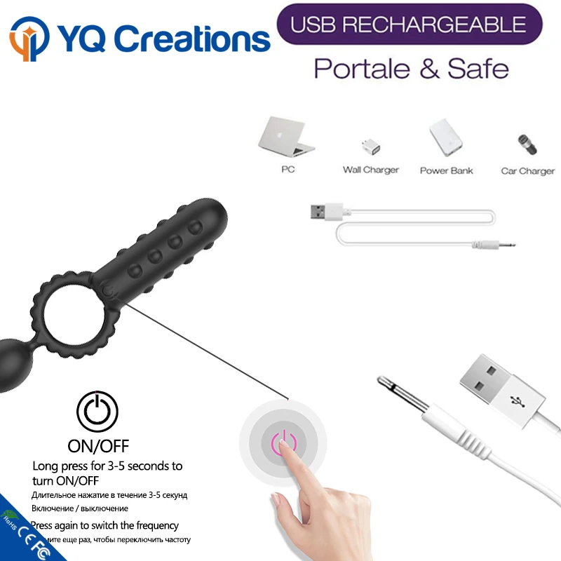 Factory Cheap Soft Anal Vibrating Prostate Massager for Men