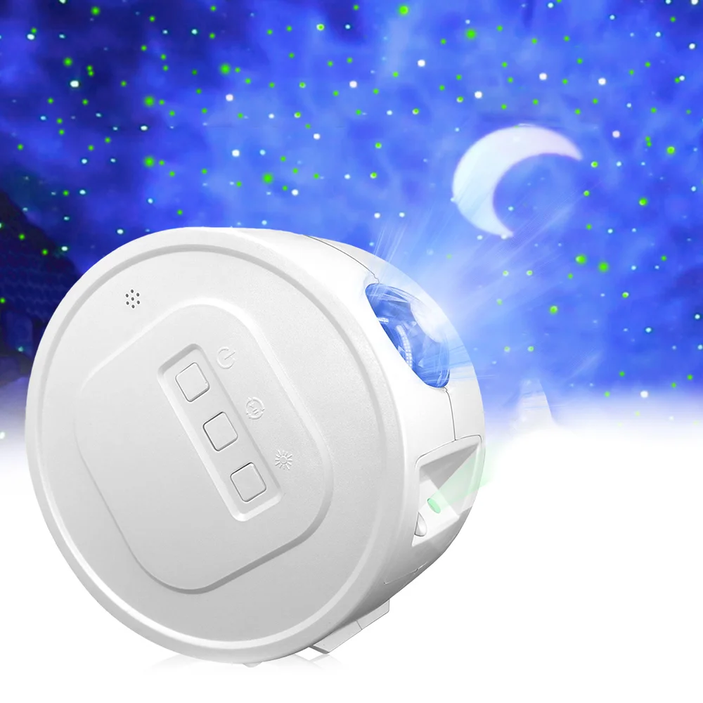 Star Sky Projector Star Night Light Projection 6 Colors Ocean Waving Lights 360 Degree Rotation Night Lighting Lamp for Kids