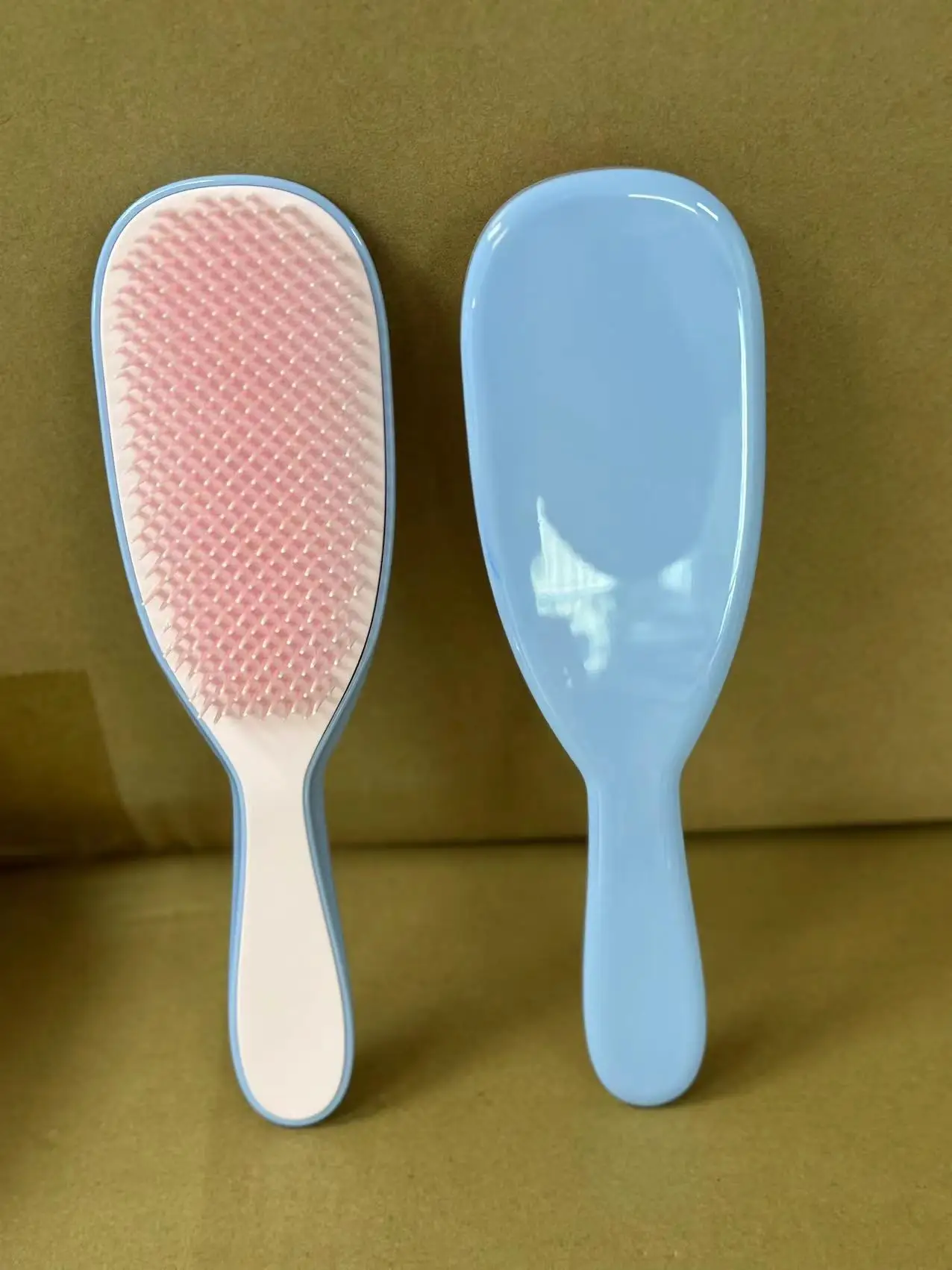 Three-Tiered Bristle Detangling Plastic Brush For Curly Hair  Plastic Hair Detangler Brush Detangling Hair Brush Comb Low Price