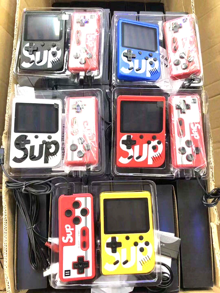 In stock Hot Sale Portable Console Sup Game Box 400 in 1 Plus Multi color 2.8-3 inch LCD Handheld Game Player