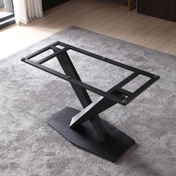 Dining Table Set Luxury 4 Chairs black modern Classic slate top Item Style dining Room Furniture Solid slate Set DS-1103