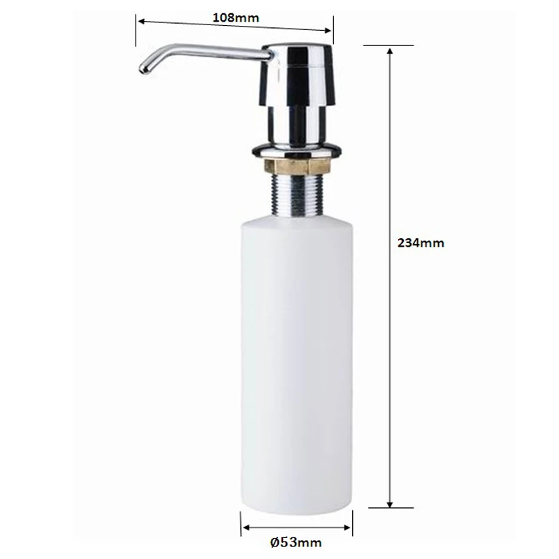 PE bottle soap dispenser pump for sink kitchen washing holder