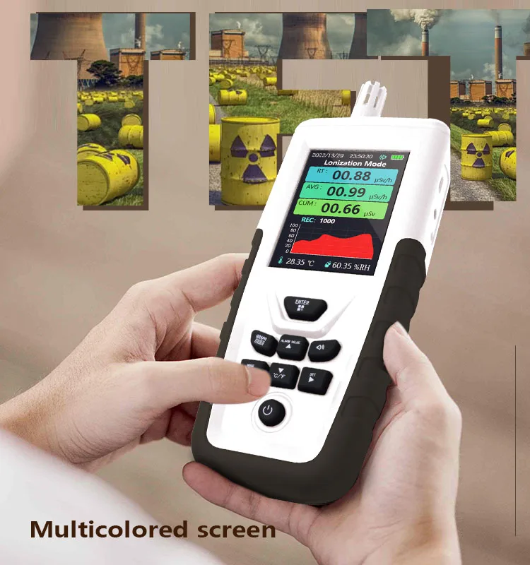 DEYI TC8500 nuclear radiation dosimeter hard beta rays gamma rays and x ray tester geiger counter