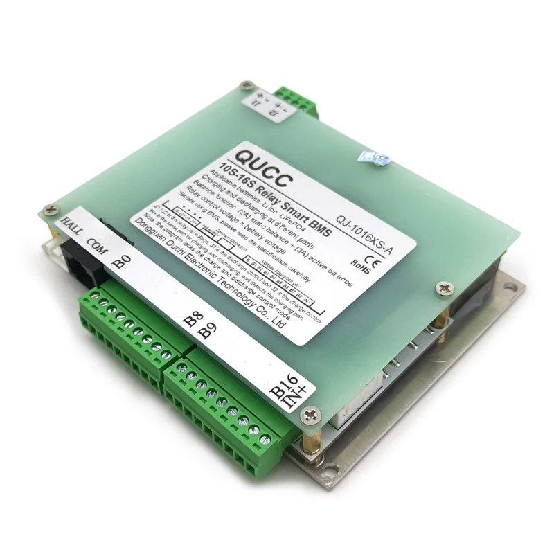Qucc 10S ~ 16S-один и тот же порт реле 500A Li-Ion Lifepo4 Смарт BMS 36V 48V активная балансировка 5A