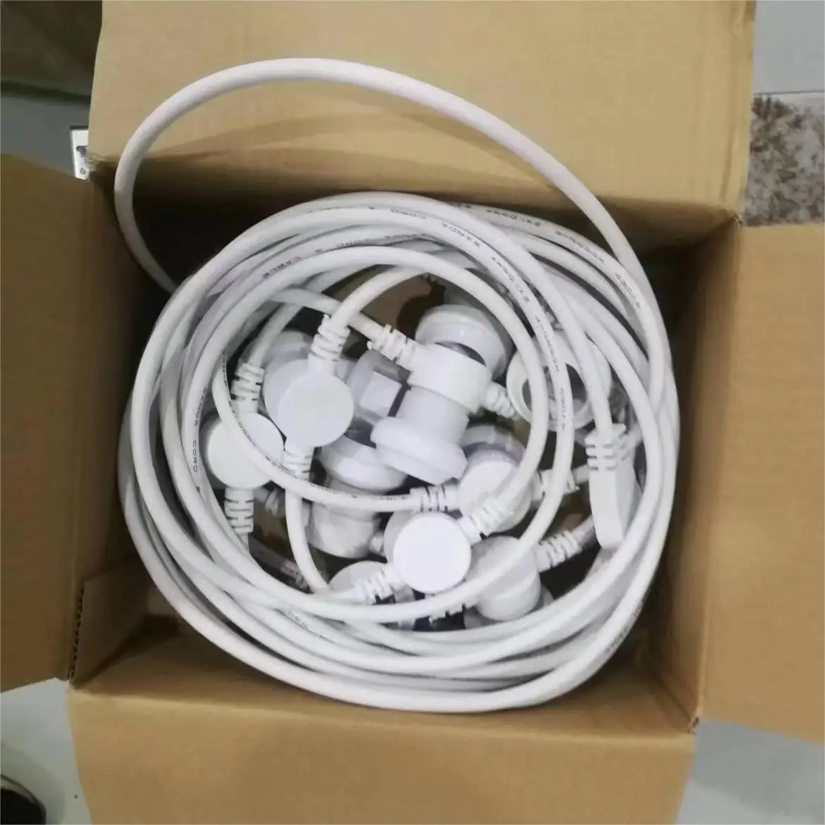 10m 5m Low Voltage Belt light G50 RGB Multicolor Unbreakable Globe Ball Bulb LED Chain Festoon String Light