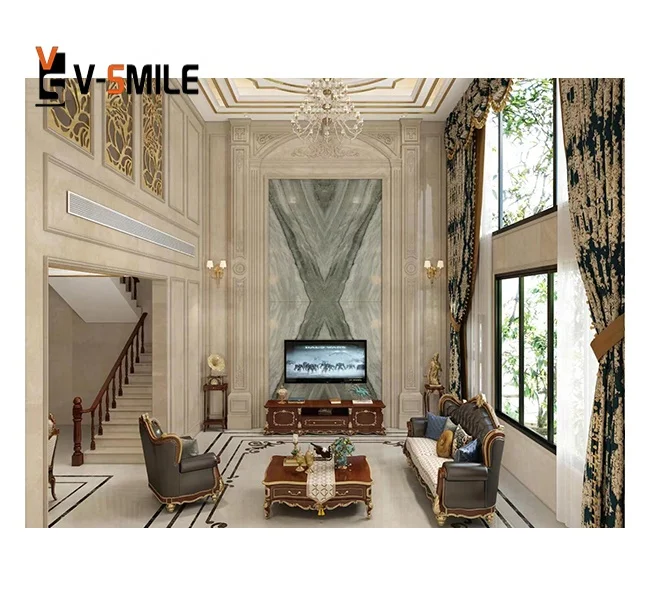 Natural Green Marble Slab Modern Luxury Irish Green Marble for Background Wall