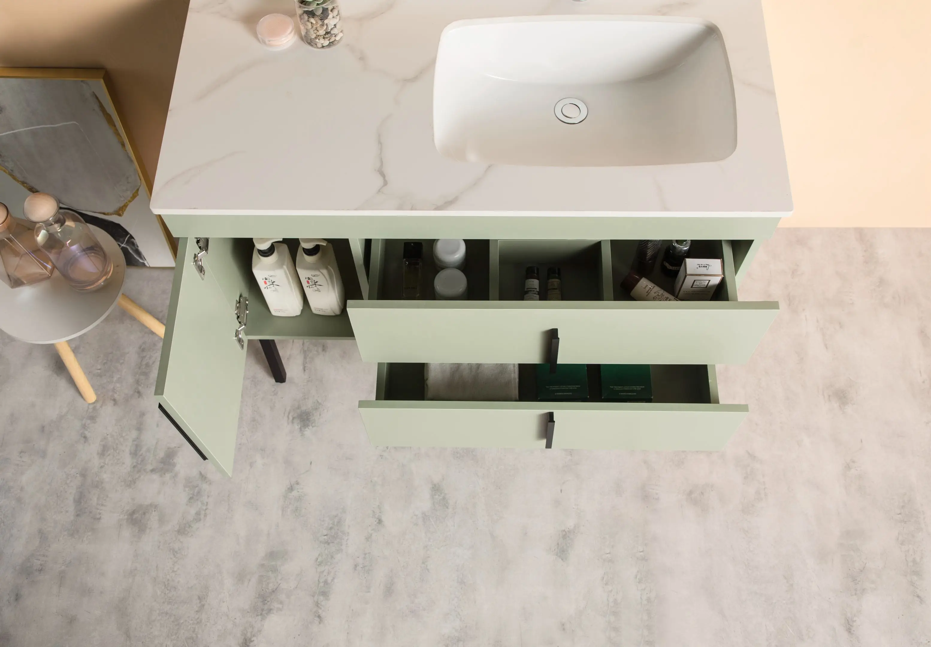  Vanity Combo floor standing cabinet wood stand