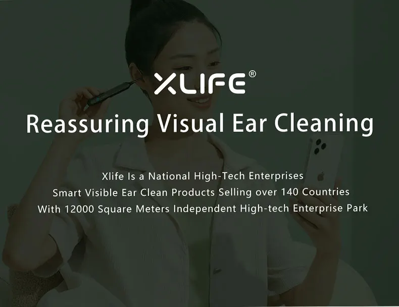 X1 Smart WIFI Visual Ear Wax Remover Earwax Pick Tool with 3 Megapixels 1080P Camera 6 LED Flashlight