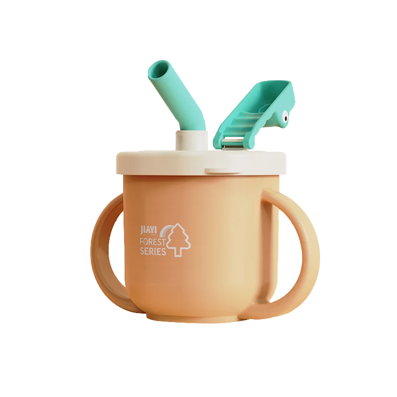 Kids Silicone Training Baby Sippy Cups for Baby Drinking with lids ODM OEM Snack Silicone Toddler Cup baby feeding products