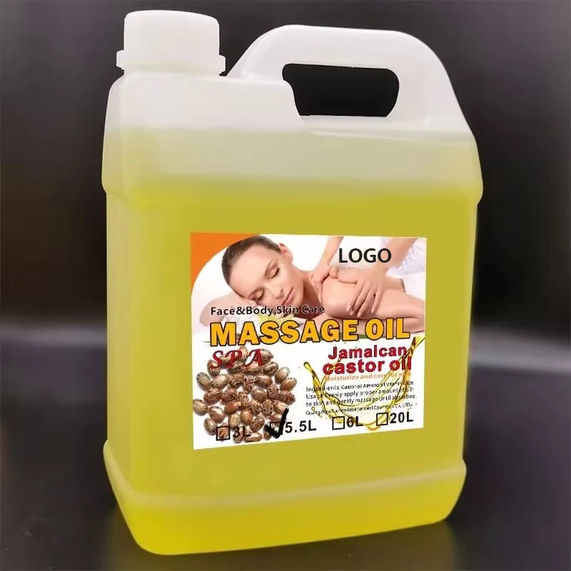 OEM ODM Private Label 5.5L Black Seed SPA Massage Oil Sea-buckthorn Essential Oil For Skin Care Moisturizing Oil