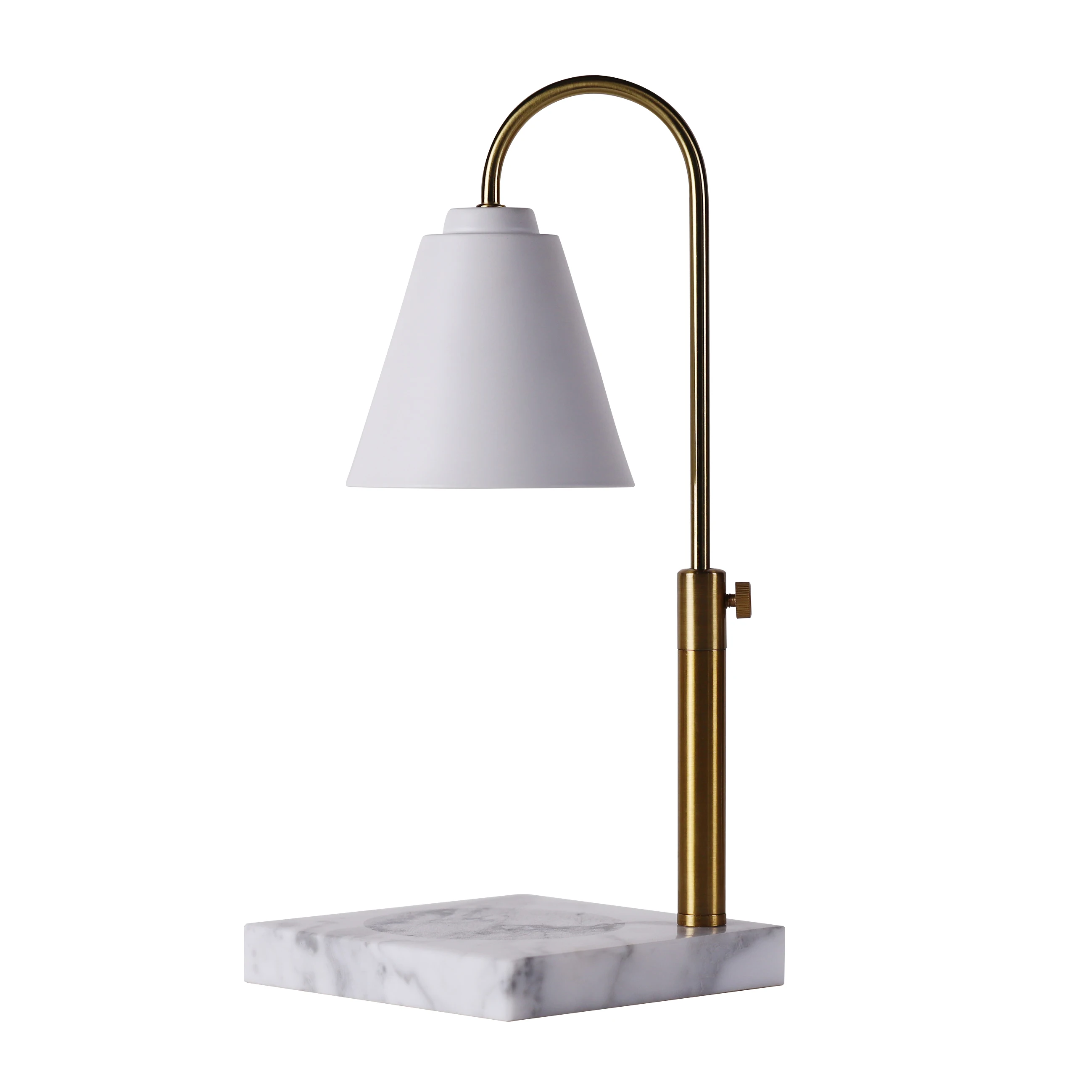 Natural  High quality marble base Electric Candle Warmer Lamp Dimmer home Light Candle Wax Warmer Lamp Scented Lantern flameless