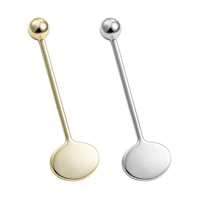 Custom mini small cosmetic makeup face cream mixing spatula skincare facial mask spoon