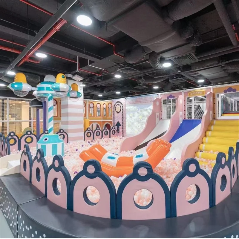 Large Maze Playland Soft Adventure Kids Slides Indoor Plastic Playground for Shopping Mall