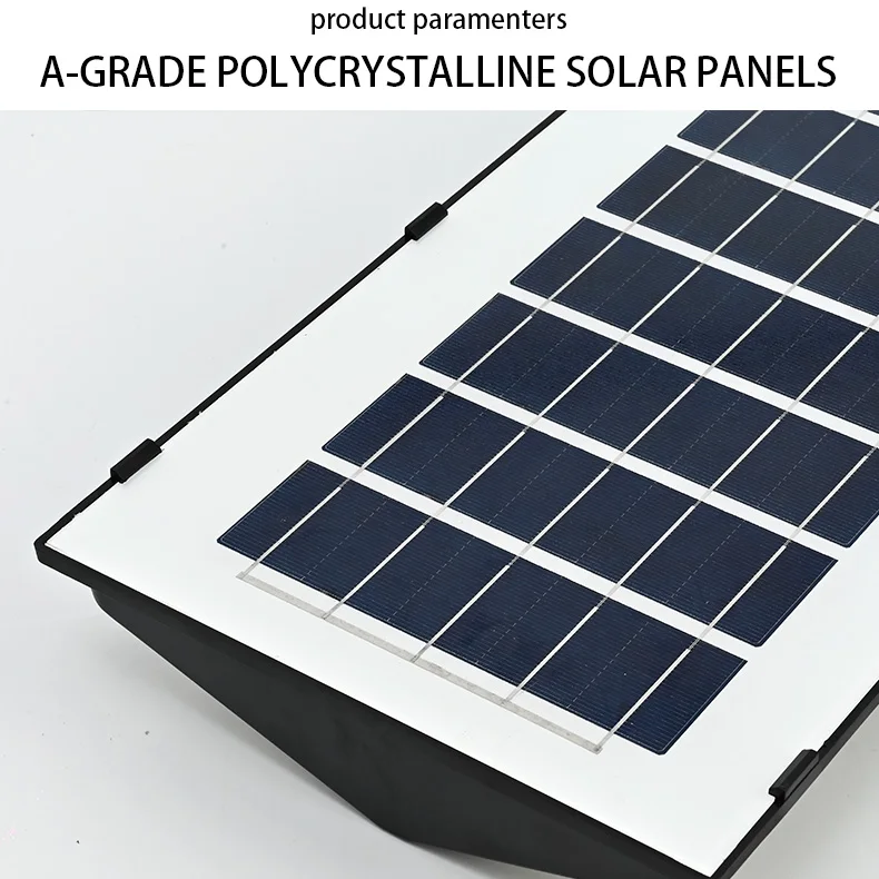 New 200W/400W/600W Outdoor ABS Solar Street Light with Motion Sensor Energy Saving IP65 Waterproof Black for Road