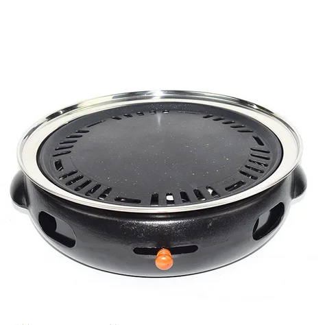 Hot sell smokeless tabletop korean bbq grill portable Cast Iron charcoal grill