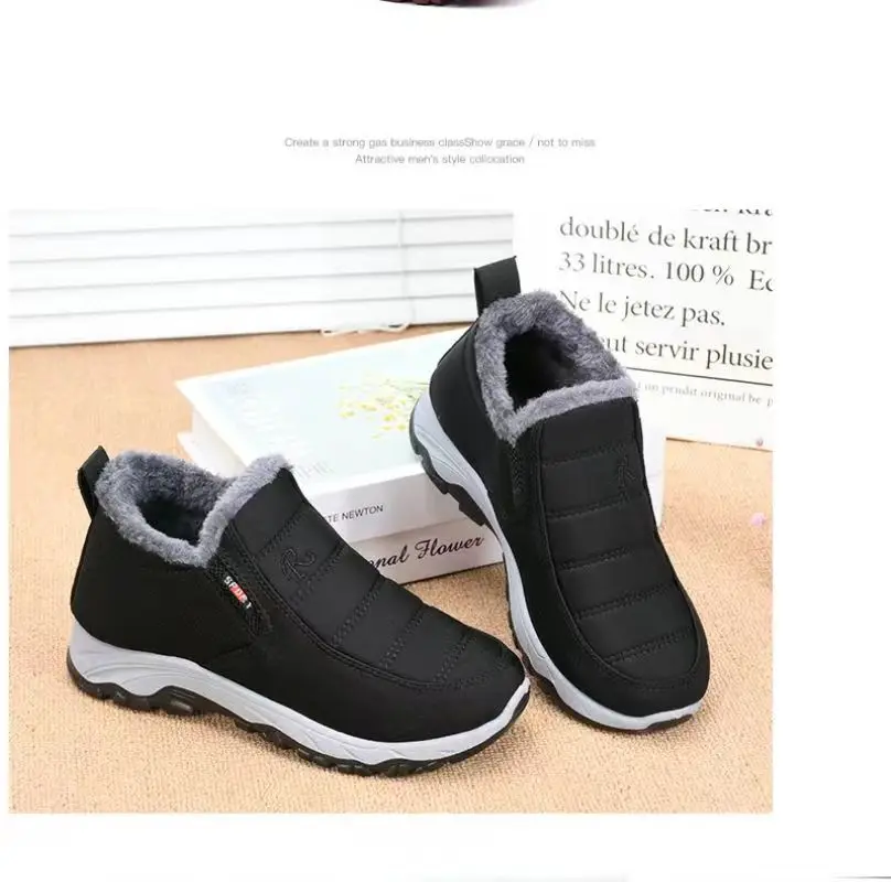 New outdoor running Warm Comfortable Anti Slip Breathable Wear-Resistant Cotton Padded men Shoes