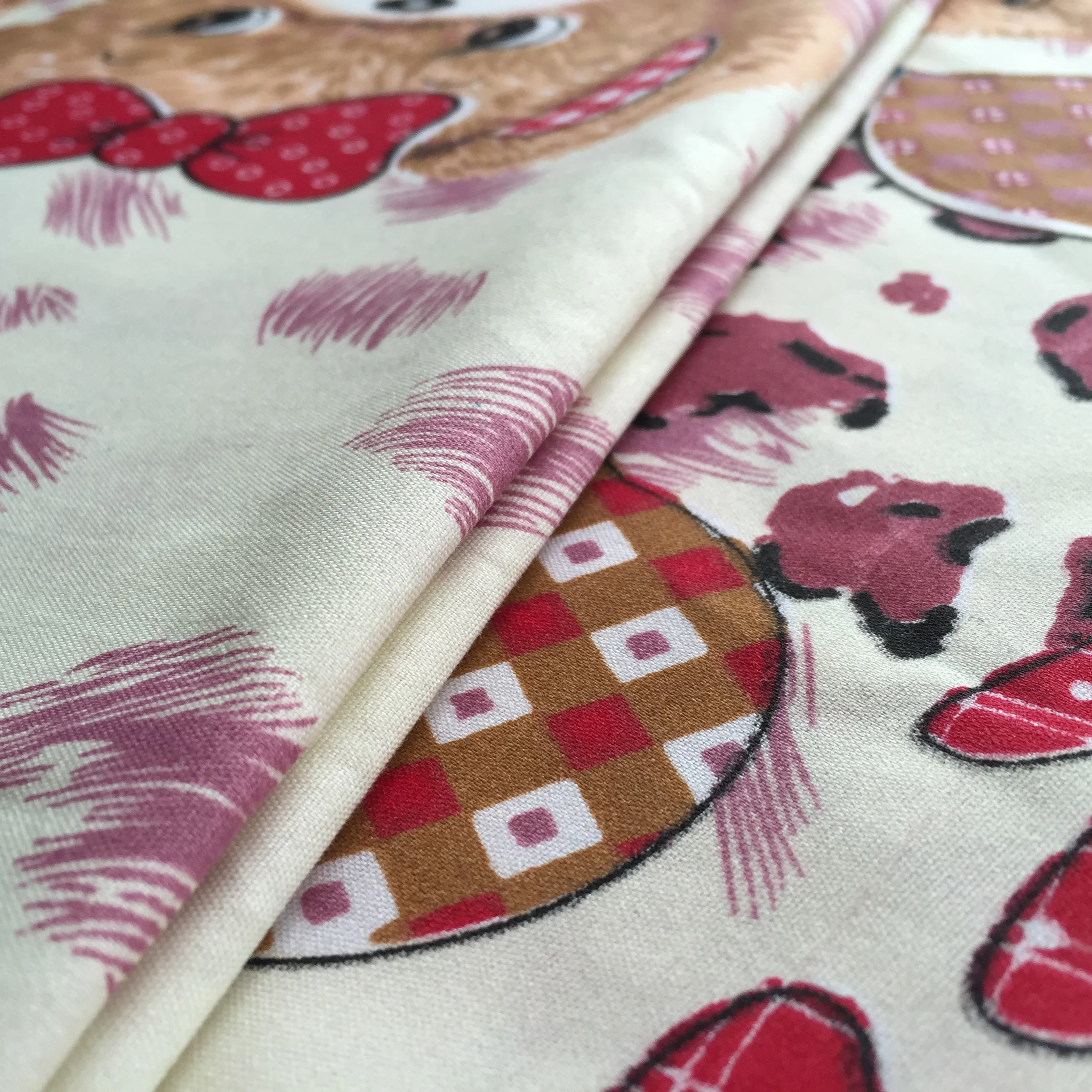 100%Polyester pigment printed microfiber fabric  for  home textile