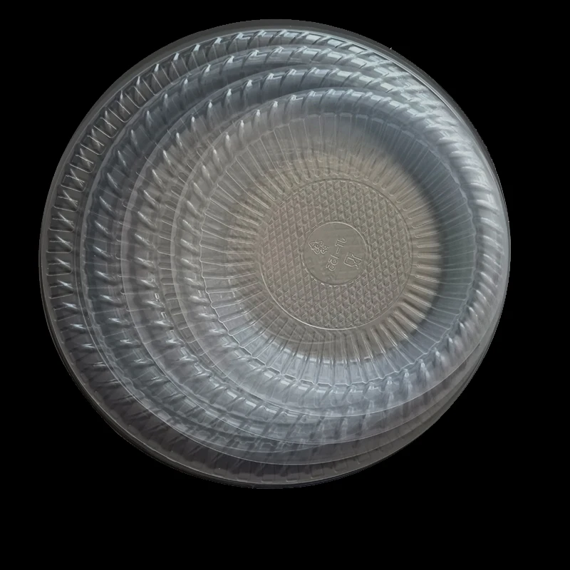 Manufacturer Customize Platos Desechables 6 7 8 9 Round Dinner Pp Plates Disposable Plastic Plates With Compartment