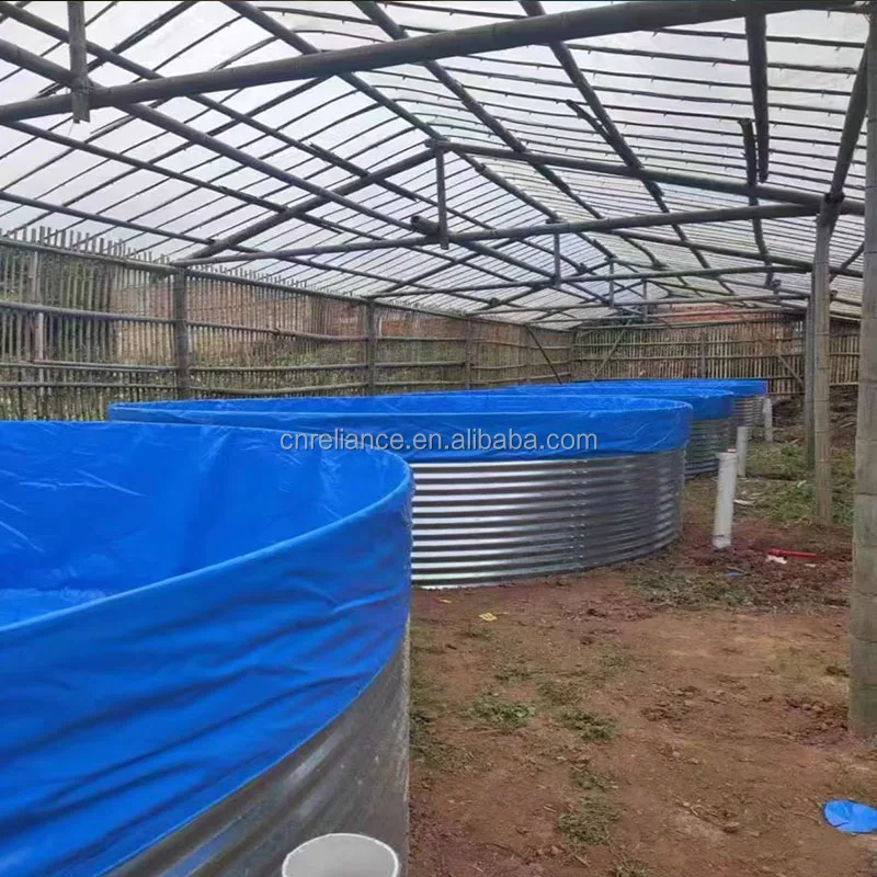 Fish breeding tank 35000 liters--Diameter 6m, height 1.25m fish cage aquaculture farming equipment for fish farm