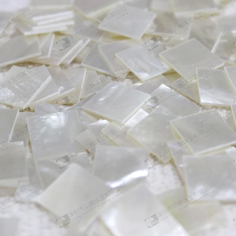 Natural mother of pearl square gemstone square slice for sale