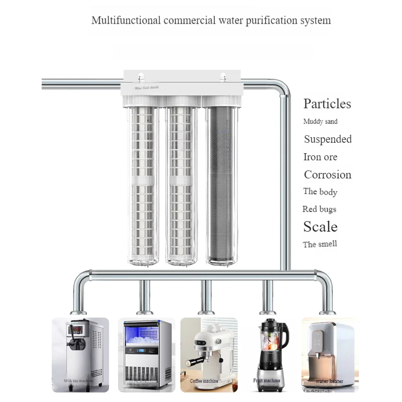 20-inch whole house filter home and commercial factory sediment muddy water purifier tap water filter water prefilters