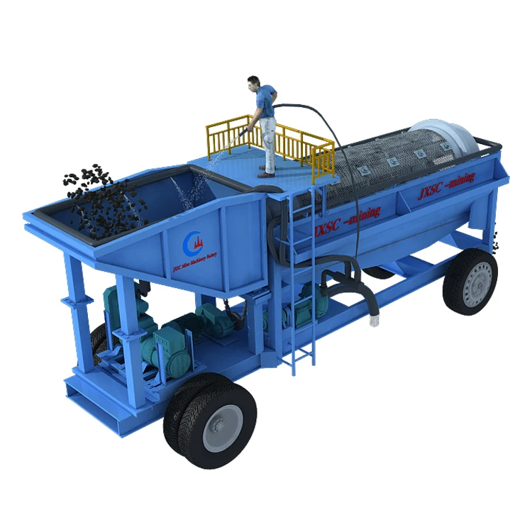 Waste Recycling Industry Rotary Sand Screening Firewood Small Trommel Screen Gold Separator Machine For Sale