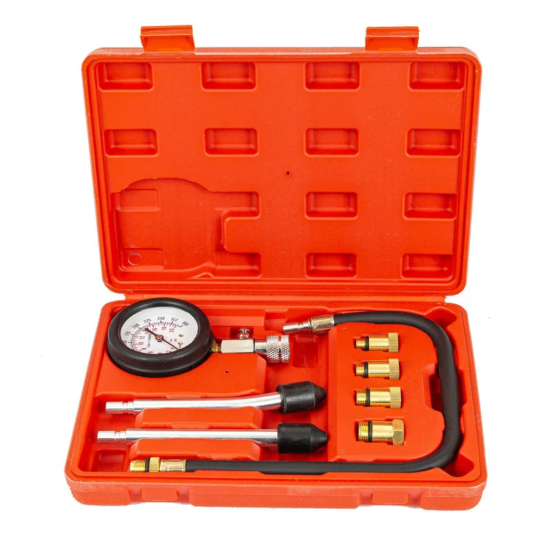 Professional Gasoline Engine Compression Tester Car Motorcycle Petrol Cylinder Pressure Gauge Tester