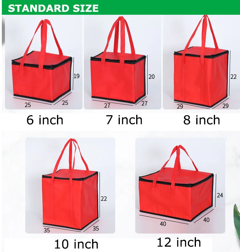 Standard Size No Logo Blank Aluminum Foil Thermal Insulated Cooler Bag