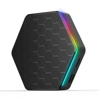 Joinwe New Arrival 4/32G Quad core RGB light 2.4G/5G Dual Band WiFi 6K Ultra HD Smart android 12 tv box T95ZPLUS H618