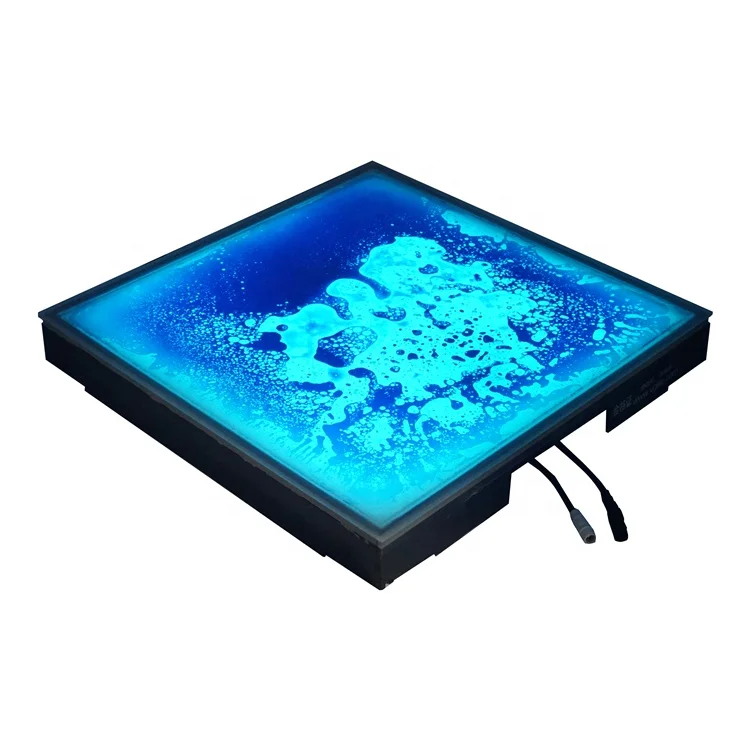 Gravity sensor color change LED liquid pressure sensitive led liquid dance floor for nightclub bar stage