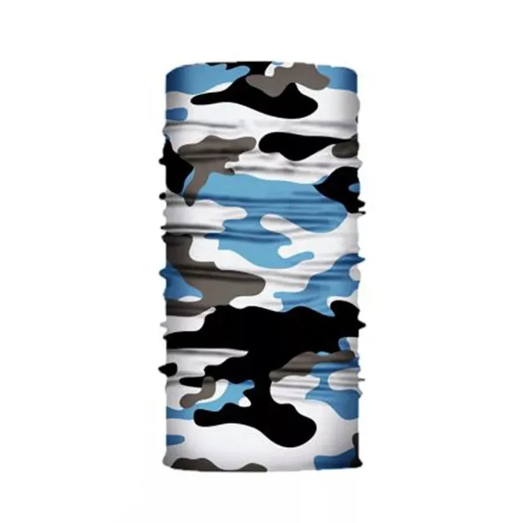 Wholesale custom design printed logo buffs seamless tube tubular bandana scarf face cover neck gaiter for sports