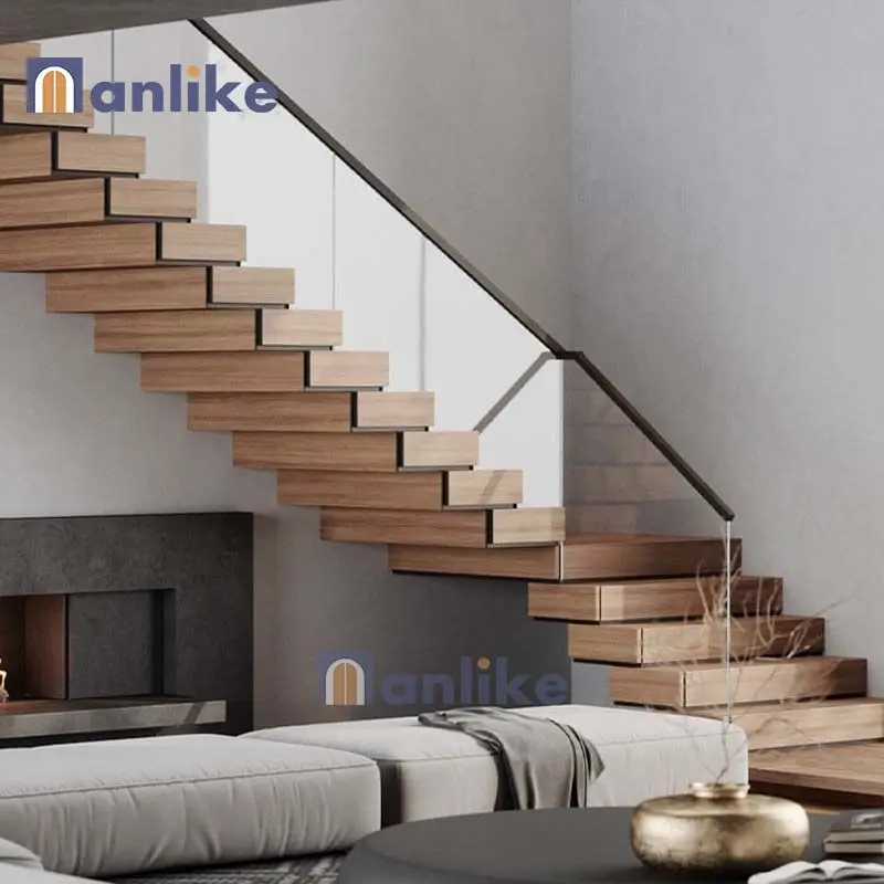 Anlike Australian Project Handrail Railing Stainless Steel Metal Design Balcony Staircase Frameless   Glass Aluminum Balustrade