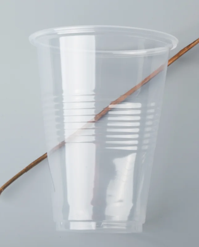Hot sale disposable ripple wall 10oz 12oz 16oz clear drinking cup plastic PP disposable