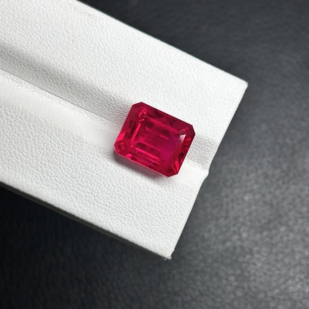 HQ GEMS New Products 10x14mm  9 Carat Octagon Cut 99.99% Same Natural Burma Ruby Gemstone