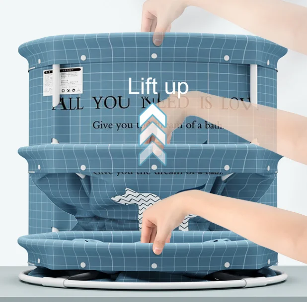 New arrival One-button folding bath tub  bath bucket for adults and children