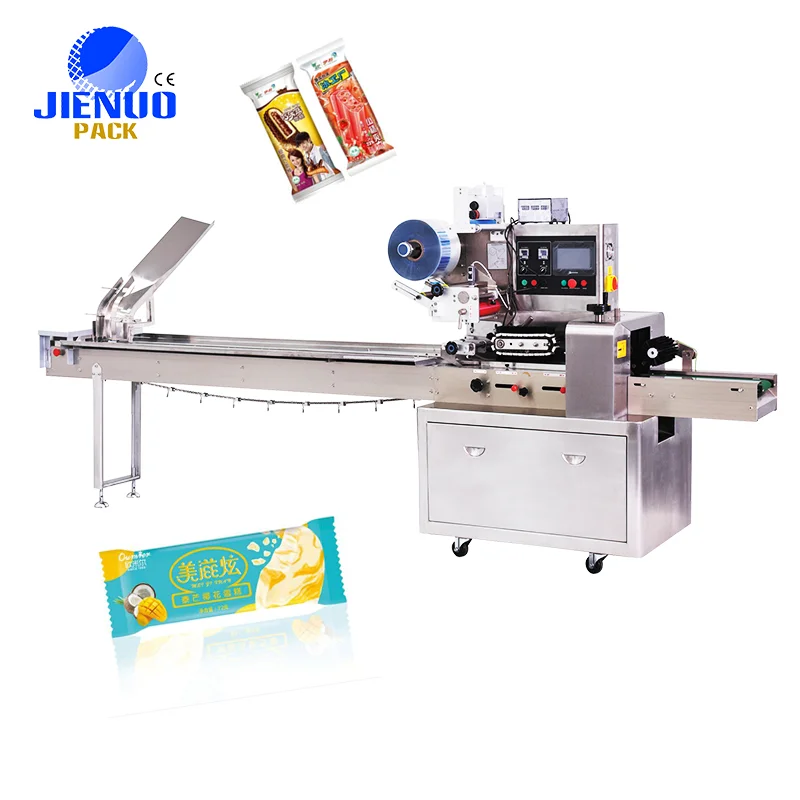 Multi-function Automatic Pillow Type Bag Packaging Machines Flow Pack Plastic Paper Wrap Wrapping Machine
